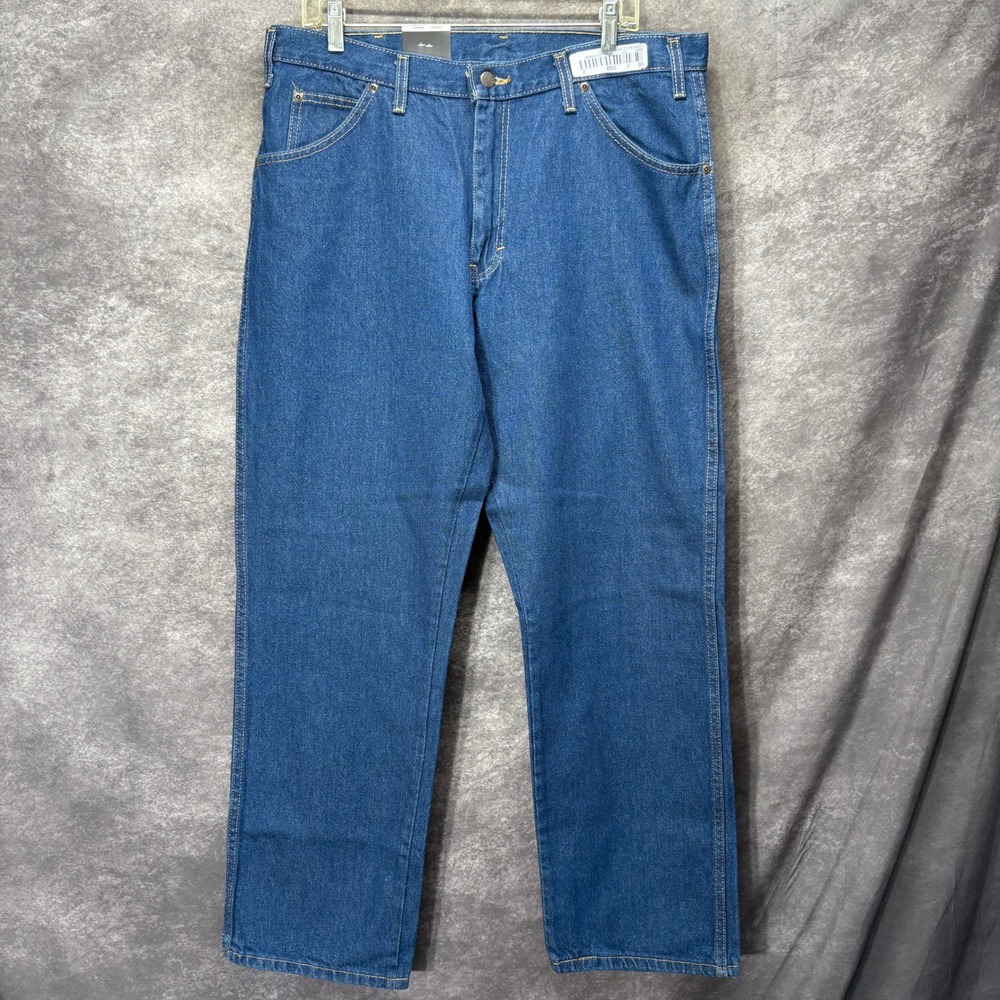 Dickies Relaxed Fit Straight Leg Indigo Blue Jeans Size 36x30 Workwear NWT